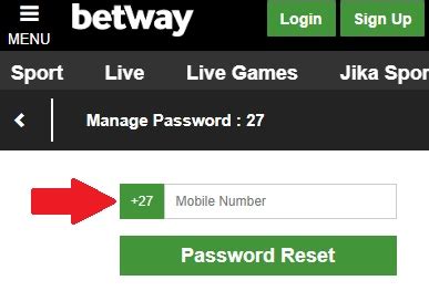 betway change password